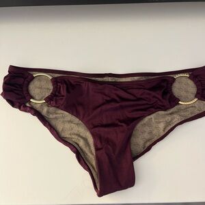 Victoria’s Secret Bikini maroon ring sexy hipster M